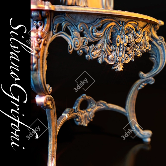 Silvano Grifoni Console Mirror: Elegant and Functional 3D model image 2