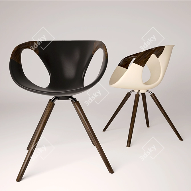 Tonon Up Chair: Sleek and Compact 3D model image 1