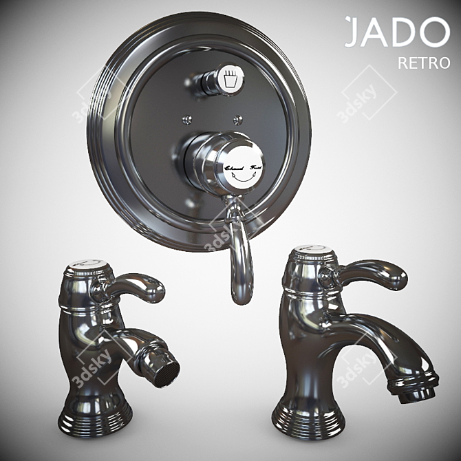 Vintage Jado Faucets 3D model image 1