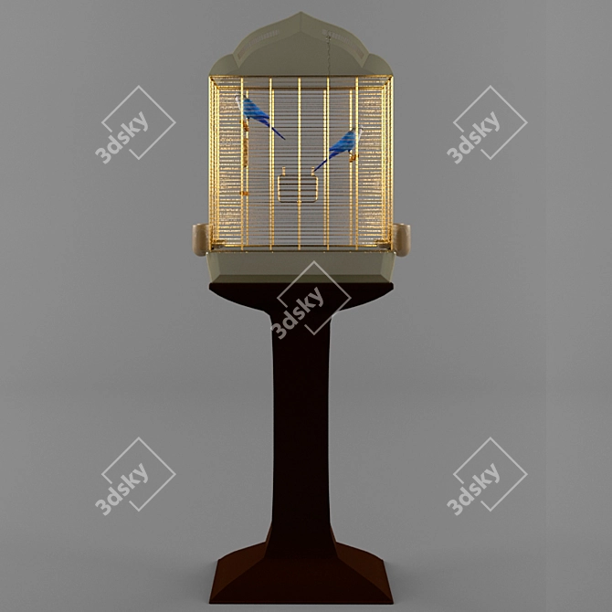Parrot Cage 2: Spacious and Secure 3D model image 2