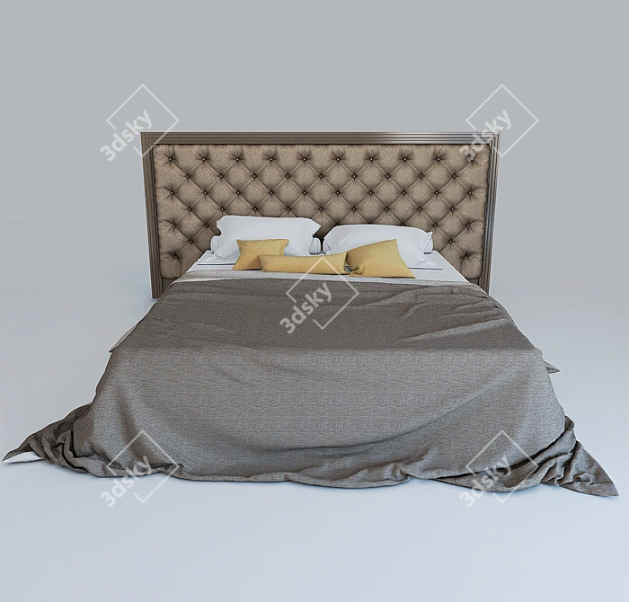 Elegant Enya Bed by Porada 3D model image 3