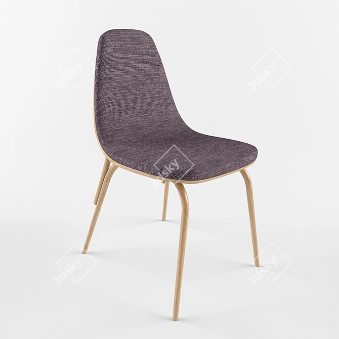 Ton Tram Chair: Classic Design with Bentwood Twist 3D model image 2