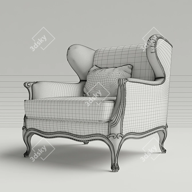 Provasi PR2832-677 Armchair | Stylish and Comfortable 3D model image 2