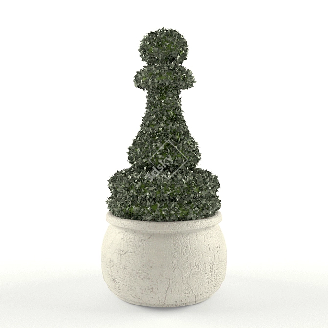 Title: Chess Topiary 3D model image 1