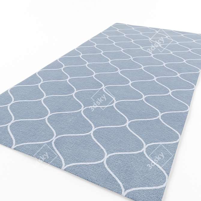 Wave Patterned Carpets - Set of Two 3D model image 2