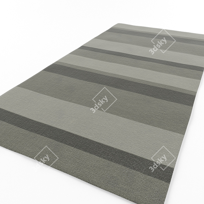 Wave Patterned Carpets - Set of Two 3D model image 3