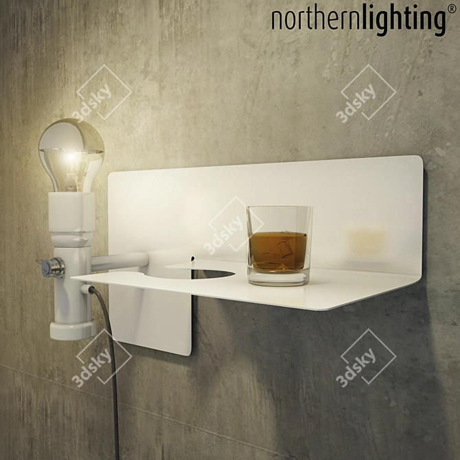 Minimalist Nordic Lamp: Northernlighting_sunday 3D model image 1