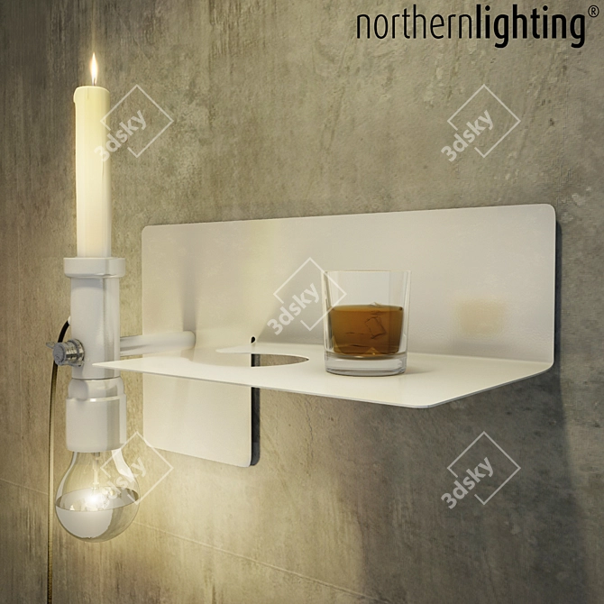 Minimalist Nordic Lamp: Northernlighting_sunday 3D model image 2