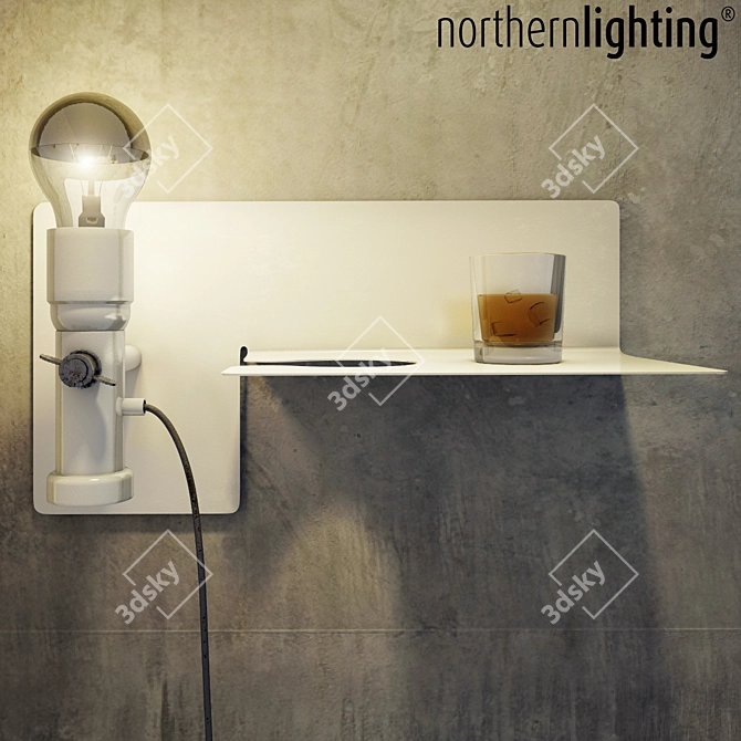 Minimalist Nordic Lamp: Northernlighting_sunday 3D model image 3