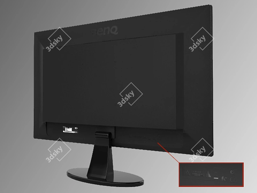 Budget Benq GW2255 Monitor 3D model image 2