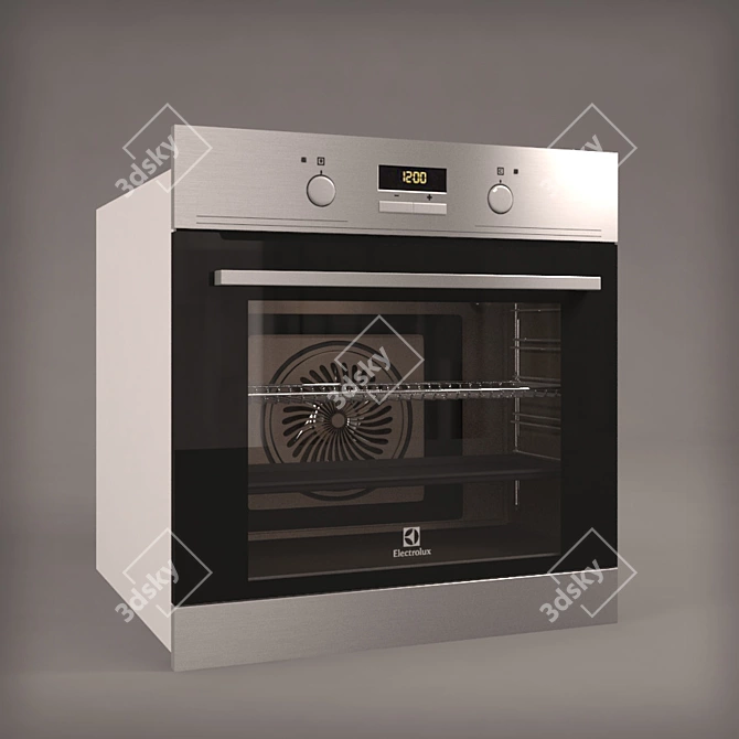 Electrolux EOB3311AOX Oven: Compact and Powerful 3D model image 1