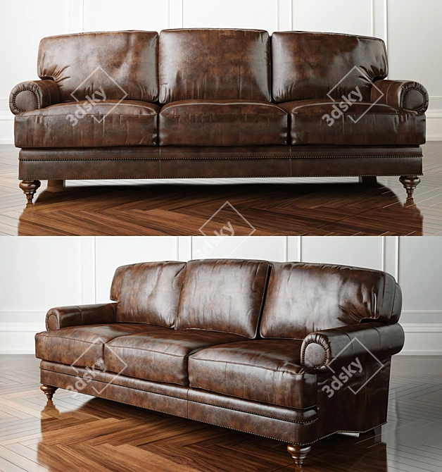 Thomasville Westport Sofa - Elegant and Spacious 3D model image 1