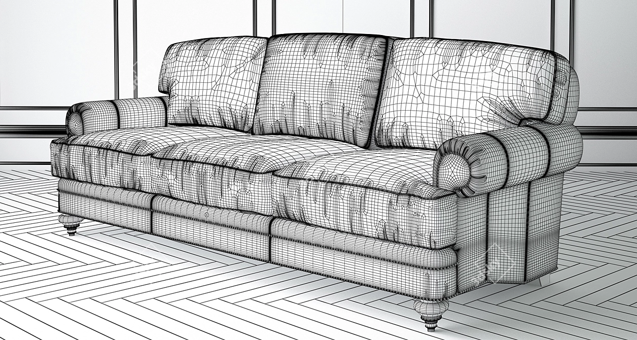 Thomasville Westport Sofa - Elegant and Spacious 3D model image 2