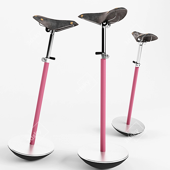 Stylish Sella Bike Chair 3D model image 1