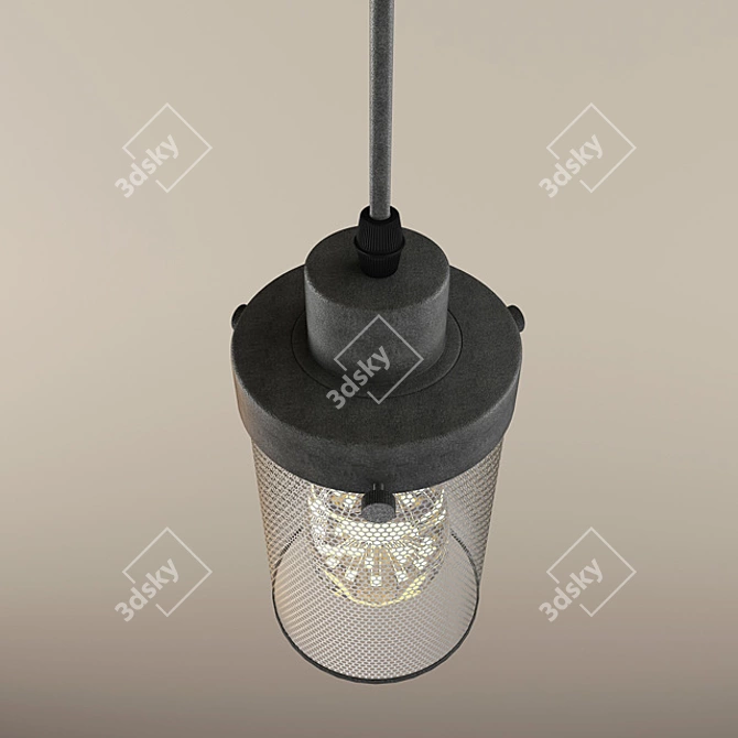 Loft Mesh Pendant Light 3D model image 2