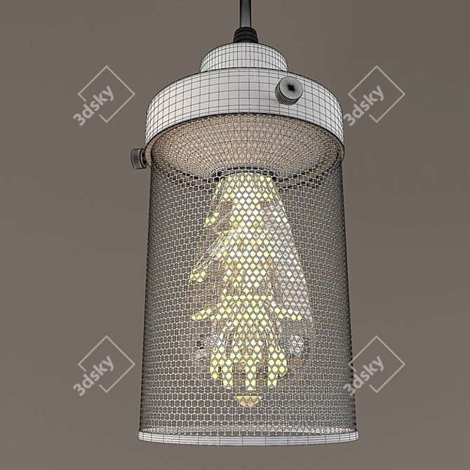 Loft Mesh Pendant Light 3D model image 3