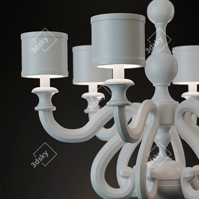 Elegant Vita Chandelier by Zonka 3D model image 2