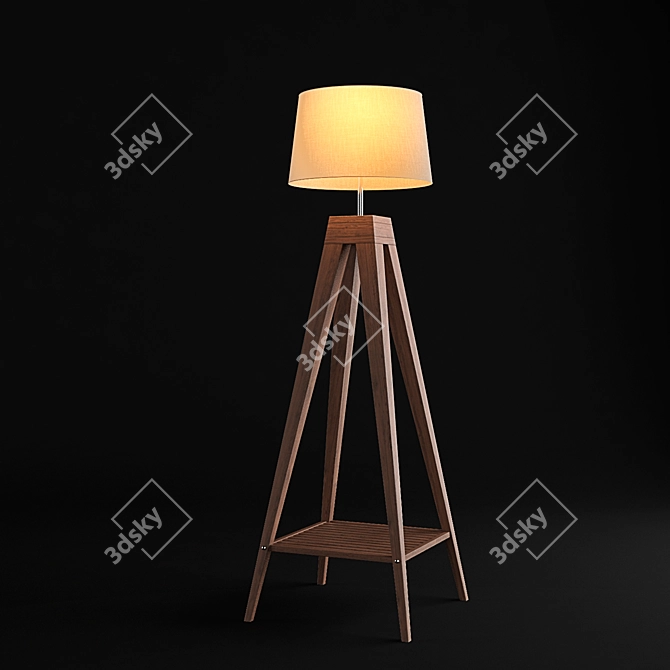 Teak House Mon: Elegant and Timeless 3D model image 1