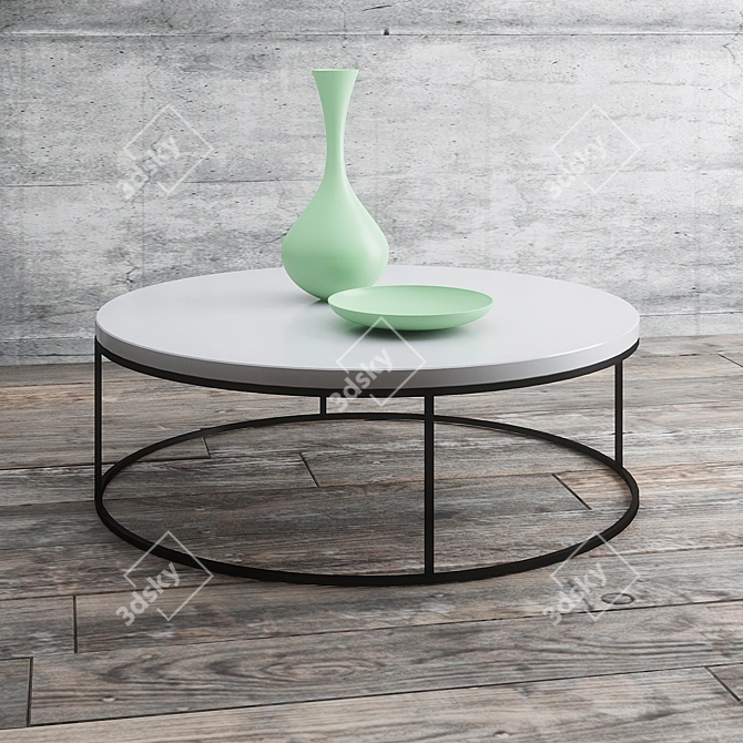 Minimalist Coffee Table Set 3D model image 1