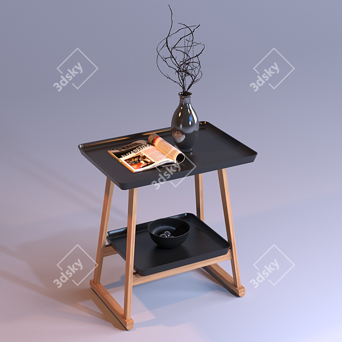 Elegant Maxalto Recipio Table 3D model image 1