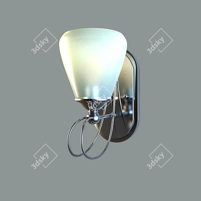 Quoizel Denmark Wall Sconce - Imperial Silver 3D model image 1