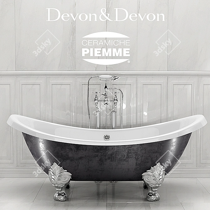 Elegant Devon Devon Tub 3D model image 1