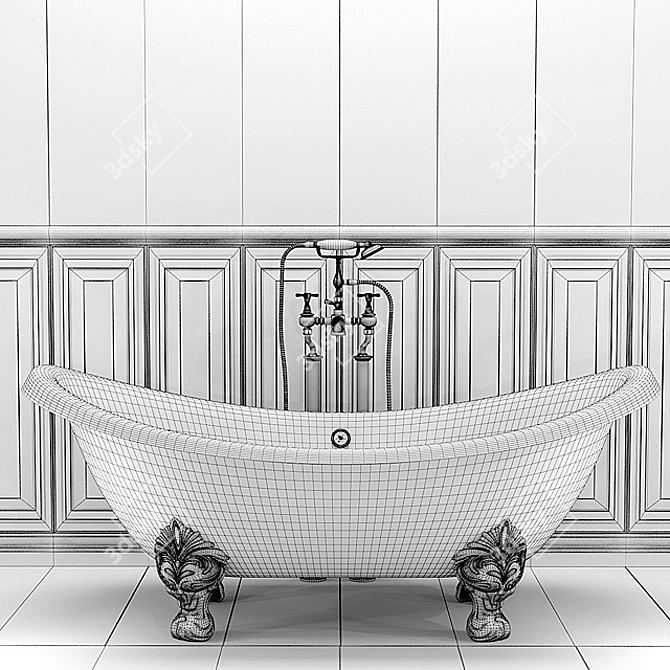 Elegant Devon Devon Tub 3D model image 3