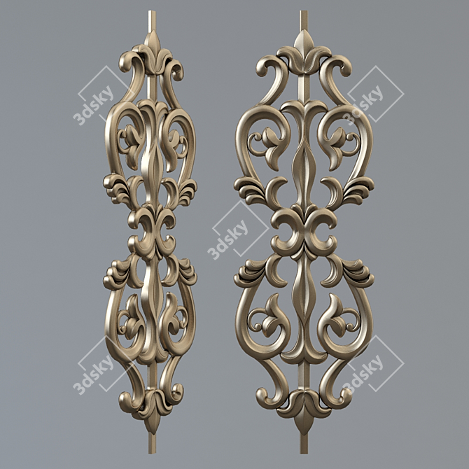 Classic Style Baluster 3D model image 1