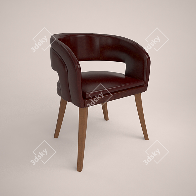 Modern Style Chair: Sleek and Chic 3D model image 1