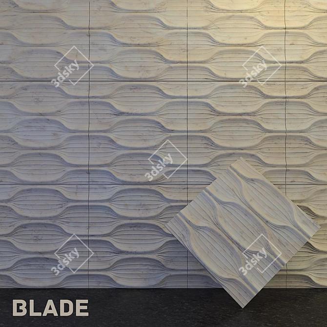 Blade Wall Panel 3D model image 1