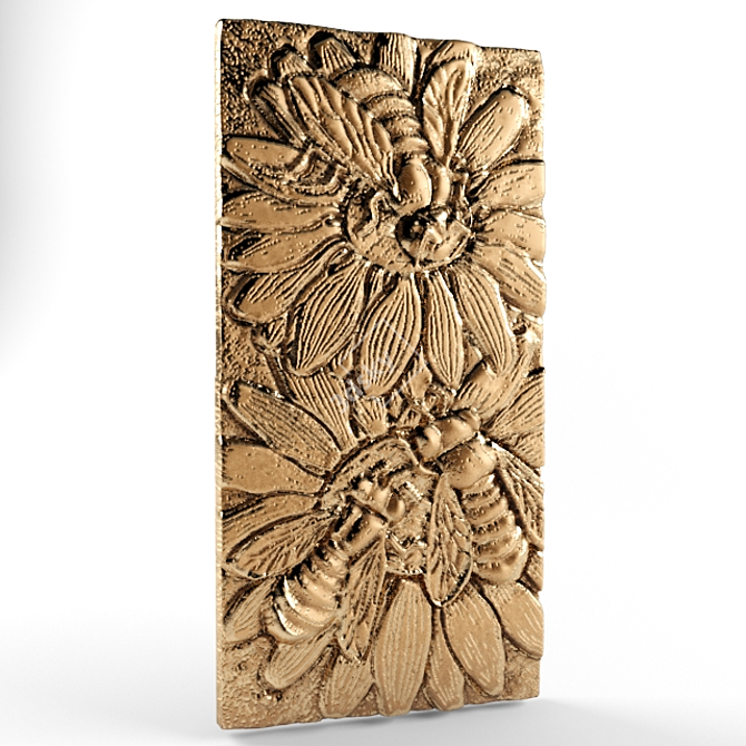 Gaudi Decor W8009H Ornamental Polyurethane Panel 3D model image 1