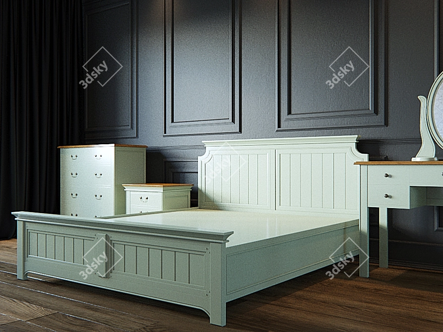 Elegant Olivia Furniture Set 3D model image 2