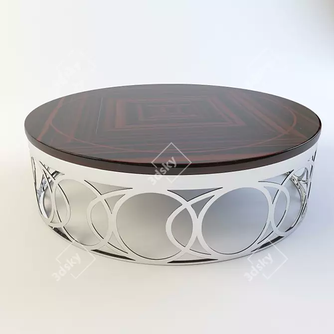 Elegant Giorgio Round Table 3D model image 1