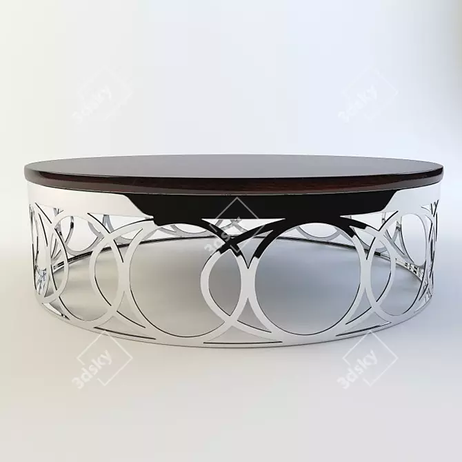 Elegant Giorgio Round Table 3D model image 2