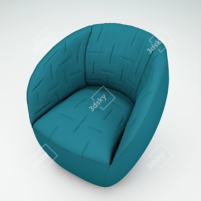 Expressive Elegance: Ditre Armchair 3D model image 2