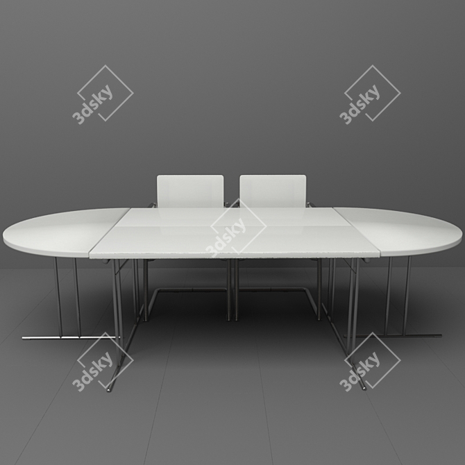 Elegant Office Furniture Set 3D model image 3