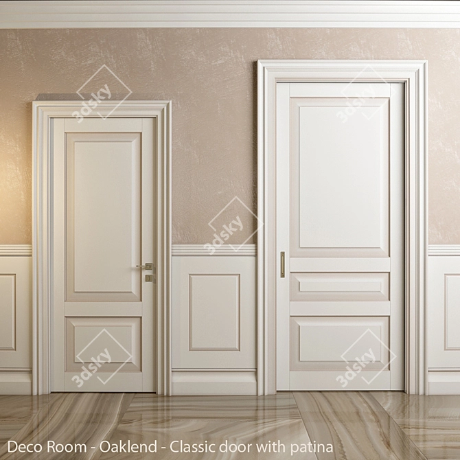 Elegant Oaklend Doors & Panels - Enhance Your Space 3D model image 1