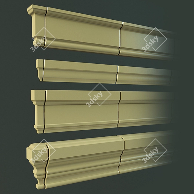 Sleek Modernista Tile (Profiles) 3D model image 3