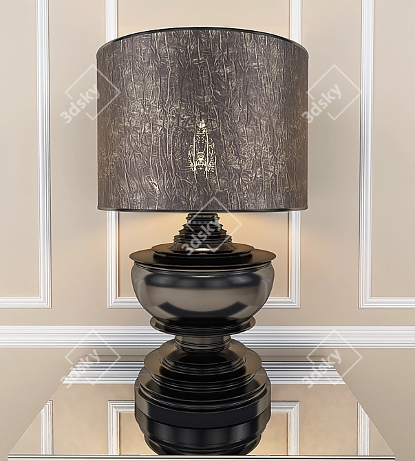 Elegant Eichholtz Pagoda Lamp 3D model image 1