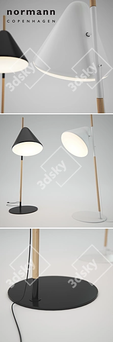 Modern Hello Floor Lamp by Normann Copenhagen 3D model image 2