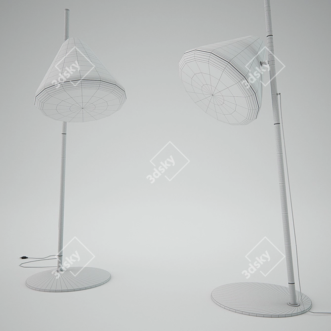 Modern Hello Floor Lamp by Normann Copenhagen 3D model image 3
