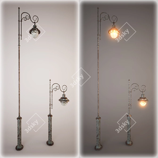 Dual-Mode Street Lights 3D model image 1