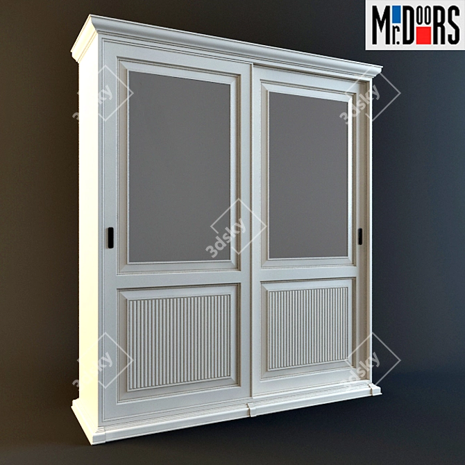 Elegant Mr Doors Wardrobe 3D model image 1