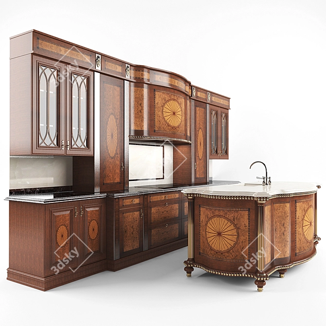 Neff Kitchens: Louis Philippe Collection 3D model image 2