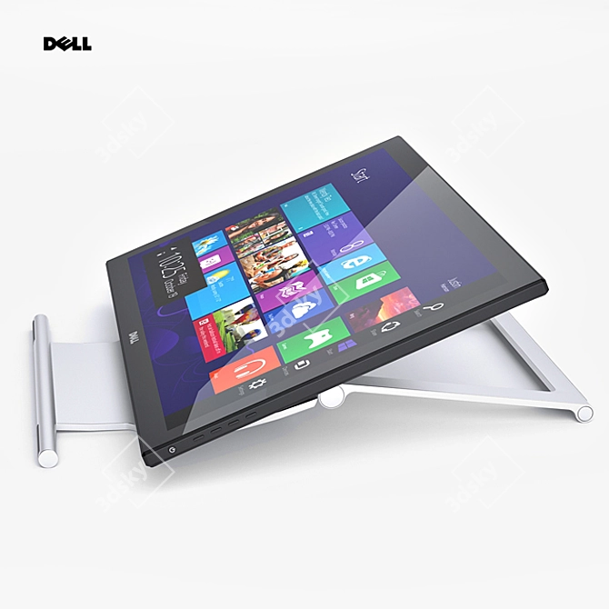 Dell 21.5" Touch Monitor: Enhanced Interactivity! 3D model image 2