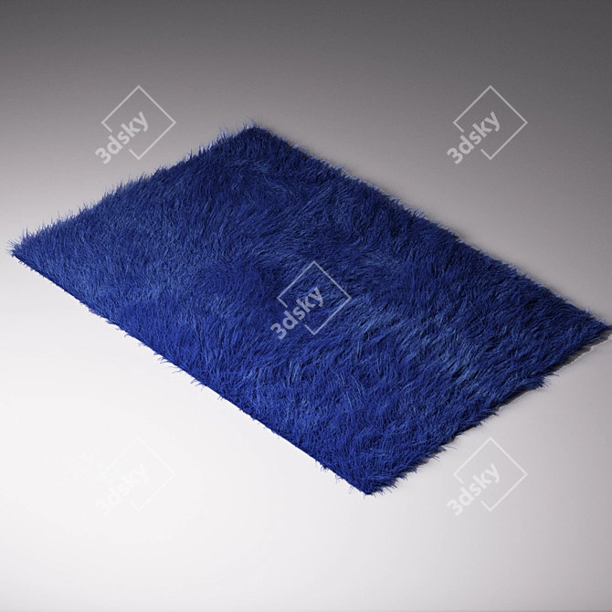 Luxury Velvet Shag Carpet 3D model image 1