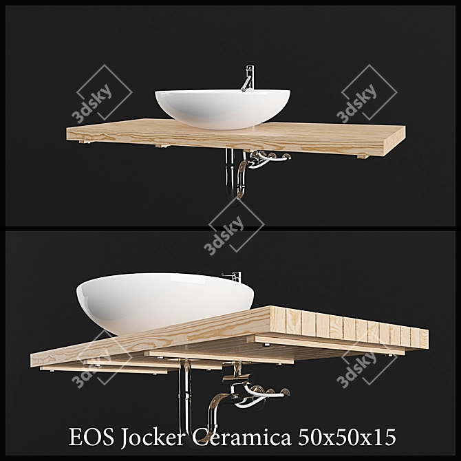 Elegant EOS Jocker Sink 3D model image 1