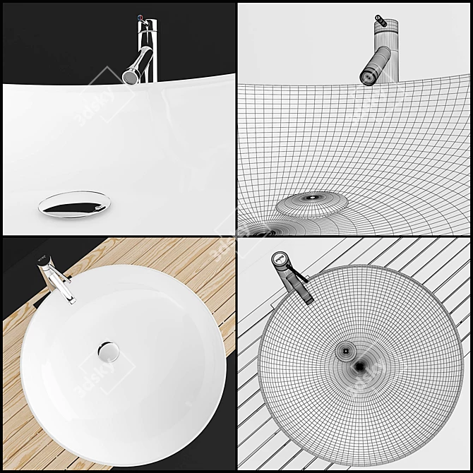 Elegant EOS Jocker Sink 3D model image 3