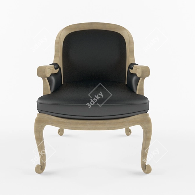 Classic Design Chair - 3D Max & Vray 3D model image 2