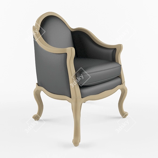 Elegant Classic Chair 3D model image 1